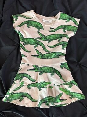 Mini Rodini Crocodile Print Kids Dress